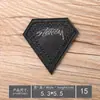 Patches Bordados para Computador em Couro Atacado, Insígnias Pequenas Pretas, Etiquetas Bordadas, Patches de Decoração para Roupas, Apliques