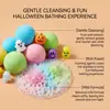 Bomba de baño de juguete para Halloween, divertida y colorida, refrescante para el uso diario, suave e hidratante, limpia el cuerpo y la piel