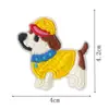 Novo Patch Bordado Acessórios para Roupas Decoração de Diário DIY Patch Patch de Tecido Original de Cachorro Cartoon
