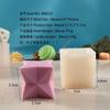 Molde de Silicone para Vela de Aromaterapia com Forma Geométrica Tridimensional Multilado DIY para Banqueta de Sofá Bk8226