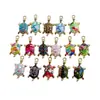 Accesorios de Joyería Colgante de Tortuga Colorida DIY Transfronterizos Colgante de Pulsera Aleación Accesorios de Gota de Aceite Pendientes Colgantes