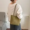 Bolso grande tejido retro para mujer, nuevo bolso tote coreano simple de moda 2026, bolso de hombro de gran capacidad para el día a día