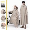 Capa de Chuva para Veículos Elétricos, Poncho de Chuva Longo Espesso Integrado de Corpo Inteiro para Mulheres Pedalando Bicicletas Elétricas