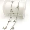 Cadena Plana de Hierro Recubierto de Cobre con Puerto Soldado que Conserva el Color Forma de O Cadena Estéreo Estrella de Cinco Puntas Cadena Hecha a Mano Cadena para DIY Accesorios de Cadena Cadena con Borla de Estrella