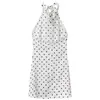 Moda feminina europeia e americana transfronteiriça, best-seller do AliExpress: vestido curto estilo evasê com alças e estampa floral estilosa