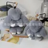 Colgante de conejo muerto colgante de imitación de pelo de conejo Rex bolsa llavero de coche colgante de conejo pequeño regalo