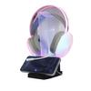 Soporte Transparente para Auriculares RGB Alimentado por USB Controlado por Luz Estación de Acoplamiento Tres en Uno Hub de 4 Puertos