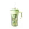 Novo Copo Separador de Chá e Água de Grande Capacidade com Alça, Copo para Cold Brew com Canudo, Copo de Vidro Duplo para Bebidas de Verão para Mulheres, Fofo