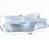 Almofada Borboleta de Seda de Gelo Almofada Borboleta de Espuma de Memória de Pressão Zero Alívio de Pressão para Sono Profundo Almofada para Coluna Cervical para Ajudar a Dormir Dormir de Lado Formato Borboleta