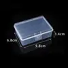 Porta-Cartão de Visita Transparente com Tampa Flip-Top, Caixa de Armazenamento de Cartões, Caixa de Cotonetes, Caixa Plástica de Mesa, Caixa Decorativa Retangular Portátil com Tampa