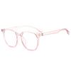 Gafas unisex con montura de espejo plano estilo retro, antiluz azul, color rojo, 2024, venta al por mayor