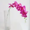 Flor artificial de boda Phalaenopsis individual 9 cabezas simulación Phalaenopsis planta de simulación sala de estar decoración del hogar flor de seda al por mayor