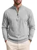 Amazon cross-border roupas masculinas outono e inverno padrão diamante meio zíper gola alta suéter tamanho europeu manga longa moletom casual americano
