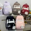 2025 Nuevo Estilo Mochila Escolar para Estudiante de Secundaria y Preparatoria Estilo Coreano para Campus con Gran Capacidad y Buen Aspecto