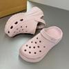 Zuecos de Verano para Mujer, Modelo Nuevo de 26 Años, para Interiores y Exteriores, Ligeros y Cómodos con Sensación de Caminar sobre las Nubes, Sandalias de Eva Engrosada, Zapatos de Playa
