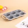 Paquete de Seis de los Más Vendidos de Amazon Molde para Hornear Pasteles de Hierro Resistente al Calor para Horno de Microondas Doméstico Molde de Silicona de Grado Alimenticio