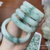 Pulsera redonda de hielo al por mayor material exterior pulsera de jade Hetian de alta imitación pulsera verde manzana suministro en vivo