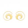 Pendientes de acero inoxidable 304 con forma geométrica de tendencia simple de moda de gran venta europea y americana