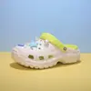 Zuecos de estilo padre-hijo con perlas de estrella de mar, nuevas sandalias de verano de EVA antideslizantes para uso en exteriores, zapatos de playa antideslizantes y resistentes al olor para mujer