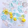 Acrílico Hielo Transparente Camelia Mariposa Hecho a Mano Rosa Corbata Decoración Accesorios DIY Haciendo Pulsera Collar Hecho a Mano