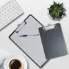Clip de placa negra A4 plástico bloc de escritura para documentos clip para datos/facturas pedido A5 papelería datos papelería férula