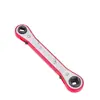 Chave de válvula de refrigeração de catraca bidirecional para quatro finalidades, chave torx bidirecional para ar condicionado, ferramenta de reparo de fechamento, frete internacional