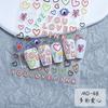 Pegatinas en Relieve para Uñas Alfanuméricas Lindas Pegatinas para Uñas Estilo Dopamina Joyería Pegatinas Pegatinas de Material Goo Chuck Inglés
