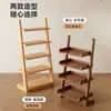 Estante para flores de balcón de madera maciza, estante de almacenamiento de varios niveles, estante de exhibición trapezoidal de pie/montado en la pared, pieza decorativa