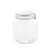 Pote de Vidro com Tampa de Encaixe Selado Pote de Armazenamento de Grau Alimentício Pote de Armazenamento Transparente à Prova de Umidade Pote para Chá Garrafa de Mel Pote para Conservas