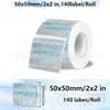 Papel Térmico Redondo Holográfico Diamante Láser Plateado Compatible con Papel Térmico P50/T50M/B3S