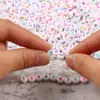 7x 4mm color blanco digital cuentas acrílicas redondas sueltas pulsera de la amistad accesorios para joyería DIY Amazon