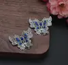 Estilo Antiguo Galvanizado Doble Capa Multi-Tesoro Mariposa Accesorio para el Cabello Piezas DIY Pieza de Flor de Mariposa Tenedor para el Cabello Pasador Accesorio para el Cabello Hanfu Cheongsam