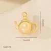 Acessórios de joia materiais feitos à mão metal incrustado zircônia pingente geométrico colar pulseira brincos pingente DIY