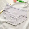 Ropa Interior Femenina Otoño e Invierno 7A Antibacteriana Algodón Puro Entrepierna Media Cintura Media Elástica Cubre Cadera Transpirable Suave Agradable a la Piel Calzones para Niñas