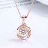 Colar Dinâmico Redondo em Prata de Lei 925 para Mulheres, Design de Nicho, Pingente de Coração Pulsante, Corrente de Clavícula de Alto Padrão Estilo Ins