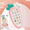 Brinquedos musicais infantis máquina de histórias para iluminação de bebês exercício de pressão com os dedos telefone para educação infantil de bebês telefone celular de desenho animado