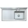 Fregadero Vertical Integrado de Acero Inoxidable Fregadero de Cocina Banco de Trabajo Exterior con Estufa y Lavabo para Verduras