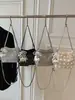 Bolsa de ombro feminina com brilho e detalhes em diamante, nova moda 2026 bolsa de corrente em jeans, bolsa de ombro grande e moderna para o verão