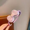 Tiara infantil em tons de roxo, novos e fofos acessórios de cabelo decorativos para meninas, tiaras antiderrapantes com dentes, atacado