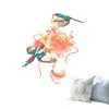 Hermosos y Románticos Pegatinas de Vidrio de Flores y Pájaros, Modelo de Exportación para Dormitorio, Sala de Estar, Estudio, Pegatinas Decorativas Electrostáticas, Al Por Mayor en Stock