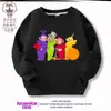 Moletom Teletubbies para meninos e meninas, nova camiseta básica de gola redonda infantil para primavera e outono de 2026, roupa da moda para crianças mais velhas