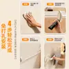 Prateleira de Toalha para Banheiro Sem Furos Prateleira de Armazenamento para Vaso Sanitário Suporte de Parede para Banheiro Rack de Barra para Pendurar Toalha de Banho Cabide de Armazenamento