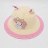 Chapéu de Palha Infantil Menina Coelho Fofo Jardim de Infância Exterior Proteção Solar Protetor Solar Viagem Chapéu Frio Chapéu Bacia Chapéu de Sol
