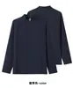 Top ligero de cuello mao con media cremallera para hombre, camisa casual de manga larga para deportes al aire libre para mujer, camisa para el transporte diario urbano con logo personalizado