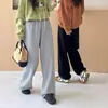 Chunxi + Forro Polar Pantalones Deportivos Populares Mejorados Calidez que Almacena Calor Puño Ajustable Pantalones de Pierna Ancha Pantalones Largos para Mujer
