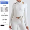 Camiseta de Yoga Deportiva Casual de Manga Larga Transpirable Ajustada Color Piel Ballet Europeo y Americano Transfronterizo Top para Correr Entrenamiento Fitness