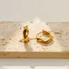 Pendientes Redondos Simples y Sofisticados con Diseño Irregular, Lujo Ligero y Accesorio de Moda Versátil