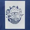 Plantilla de Impresión para Teñido con Pasta Batik Impresión con Pasta de Tinte Tie-Dye Estilo Étnico Teñido con Tintes Vegetales Herramientas Hechas a Mano DIY Teñido con Índigo
