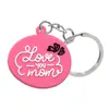 Pingente Chaveiro Desenho Animado Rosa Transfronteiriço Presente, Chaveiro Personalizável com Logo, Pingente Chaveiro de Borracha Macia PVC, Em Estoque