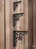 Soporte Triangular de Hierro Fundido Grueso Estilo Europeo Retro Soporte de Estante Fijo de Ángulo Recto Montado en Pared Soporte de Estante con Carga